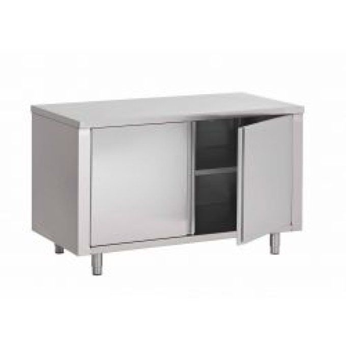 Table armoire centrale portes battantes Inox AISI 430