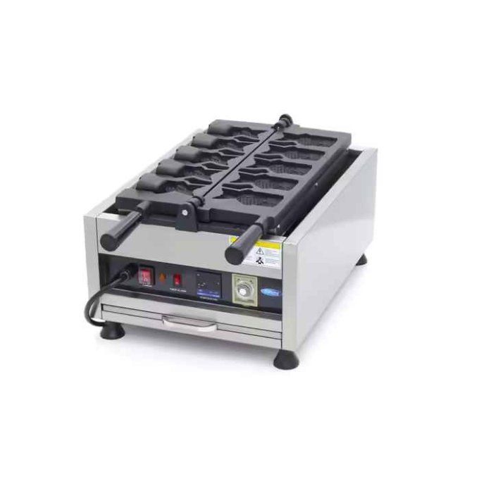 Gaufrier 5 formes de taiyaki/poisson rotatif numérique 09374182 MAXIMA 3