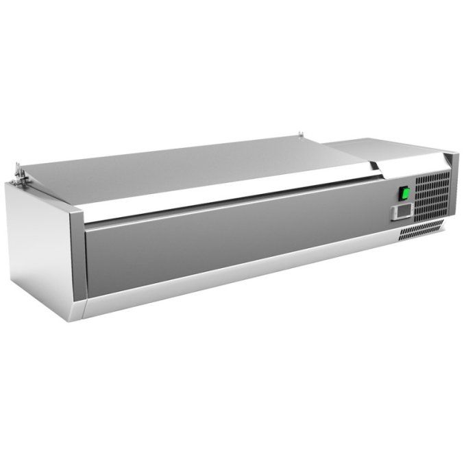 Vitrine 8 bacs avec couvercle (GN1/3) VRX1800380SL CLIMAHOSTELERIA