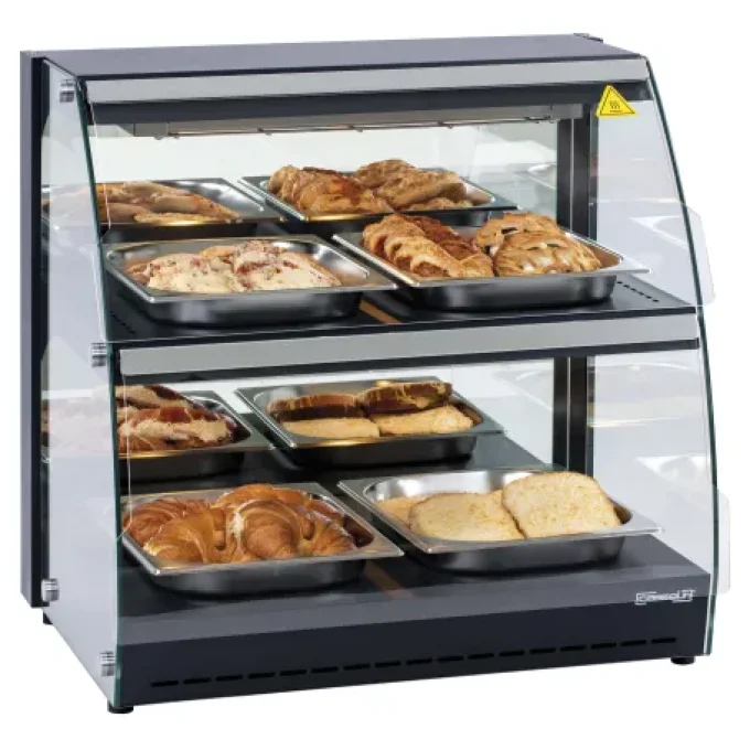 Vitrine chauffante self service 100L - 